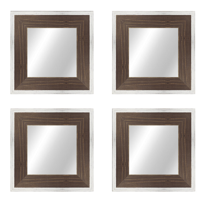 Bois naturel, Blanc / brun, 22,5 po x 22,5 po