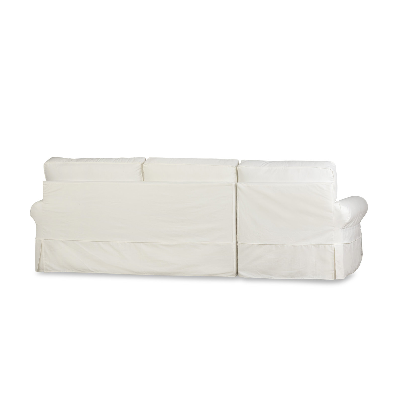 Porter Chaise Sectional, Bayou Off White Canvas, Left Hand Facing