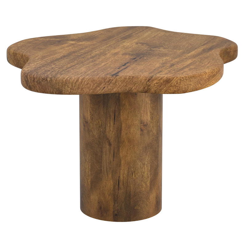 Damonee Solid Wood Single Coffee Table, 19" H x 27" L x 23.5" W, Walnut