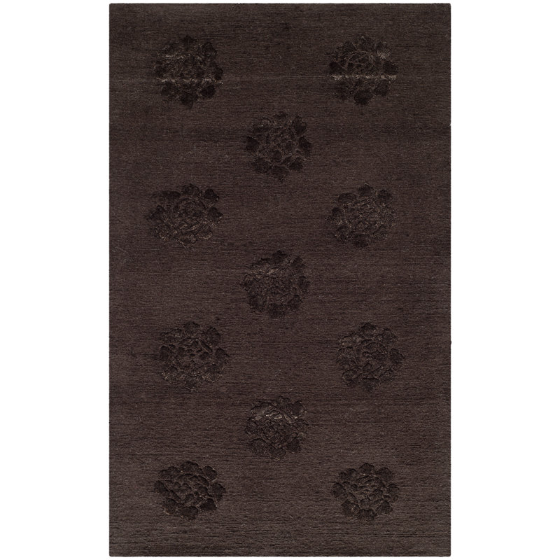 Tapis floral en laine et en soie Martha Stewart Classics, Rectangle 8 pi 6 po x 11 pi 6 po