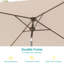 Parasol carré de 78 po Sabery-511861018