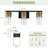 Black and Antique Brass Modern Vanity Light with Clear Glass Shade for Bathroom-832349591
