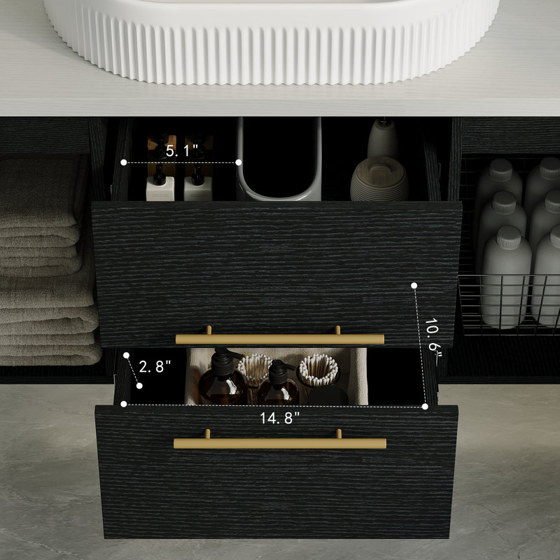 Meuble-lavabo moderne (doit inclure le meuble-lavabo et l'évier)