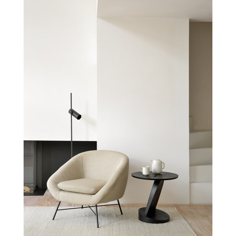 Oblic Solid Wood End Table
