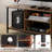Nectaria 55" TV Stand for 65 Inch TVs with Open Shelves, Industrial TV Console with Adjustable Storage Shelf, Entertainment Center with Sturdy Frame for Living Room and Bedroom -879999762