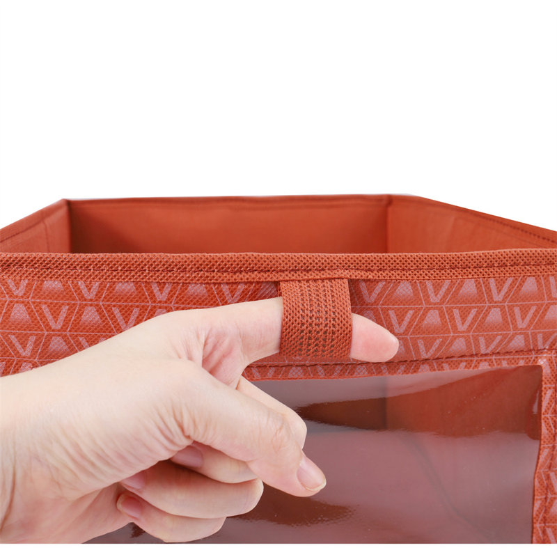 Ensemble de bacs de rangement en tissu Rebrilliant, Rouge