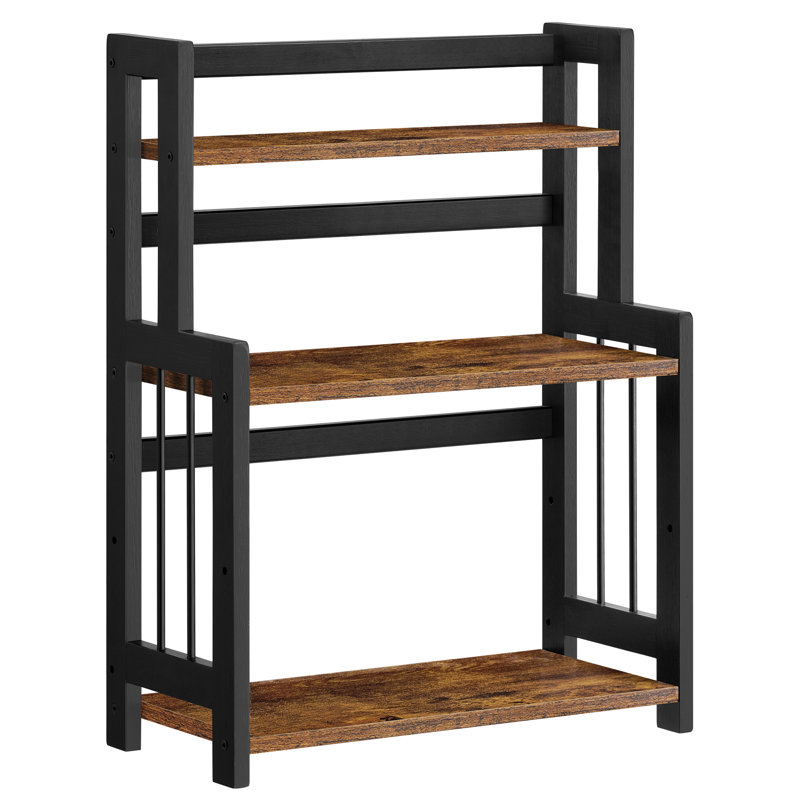 Freestanding Spice Rack, Black/Brown