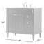 Ensemble de meuble-lavabo simple 36 po Readington-873687301