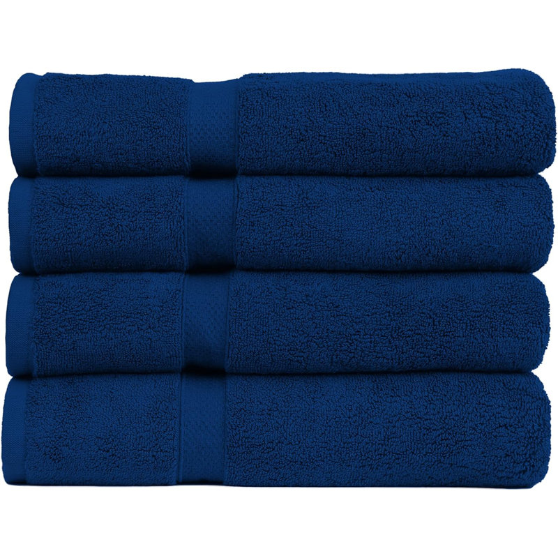 Cotton Bath Towel, Navy