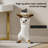 Modern Cat Side Table Floor Resin Figurine with Gold Tray End Table