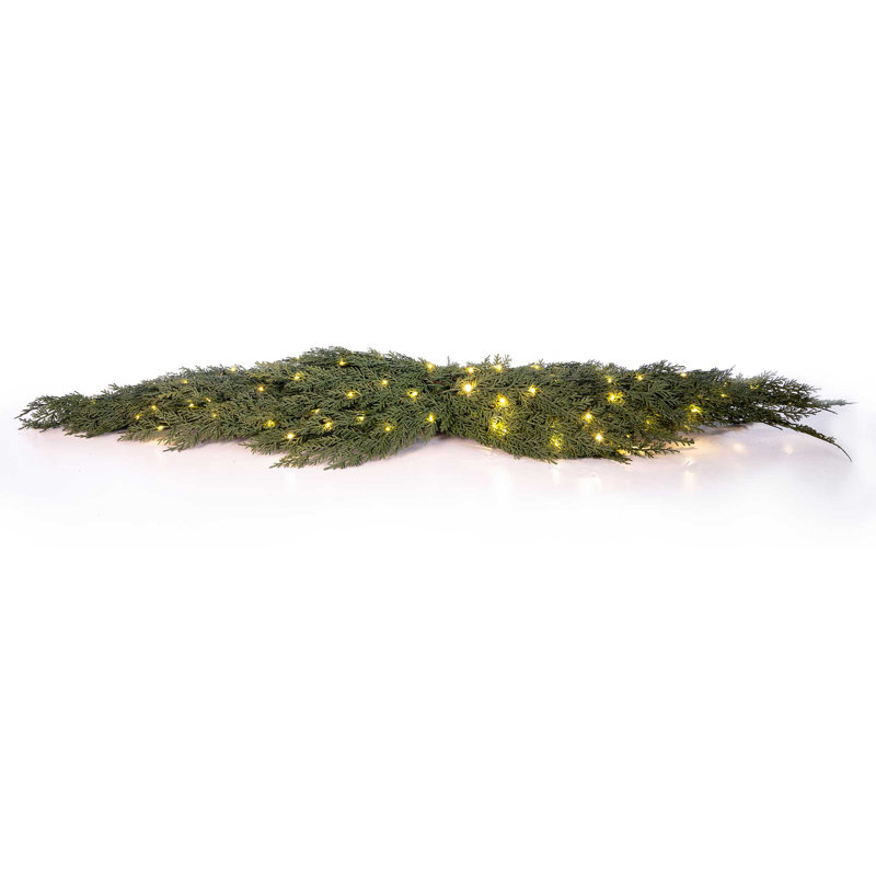 Drapeau de table pré-éclairé à DEL - cèdre