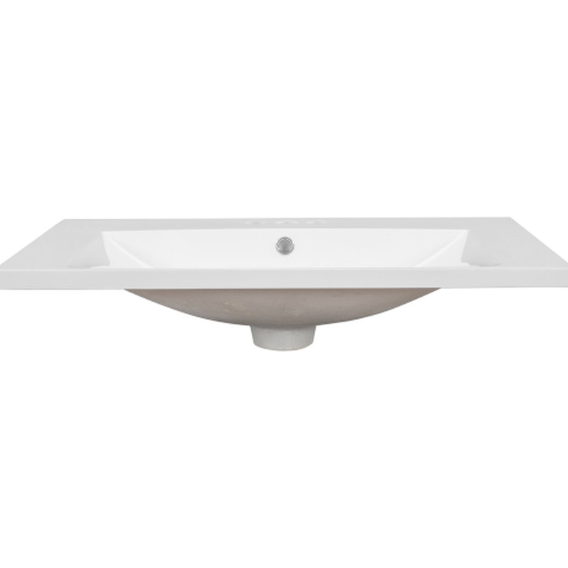 Lavabo de salle de bain en céramique blanche de 20 pouces - et attrayant, surface lisse pour un nettoyage facile, robinet simple pré-percé, idée d'installation pour salle de bain fascinante, pour nettoyer la surface, poignée simple