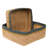 Square Baskets, Seagrass, Set Of 2 Sm: 8X8x4, Lrg: 10.5X10.5X4.5