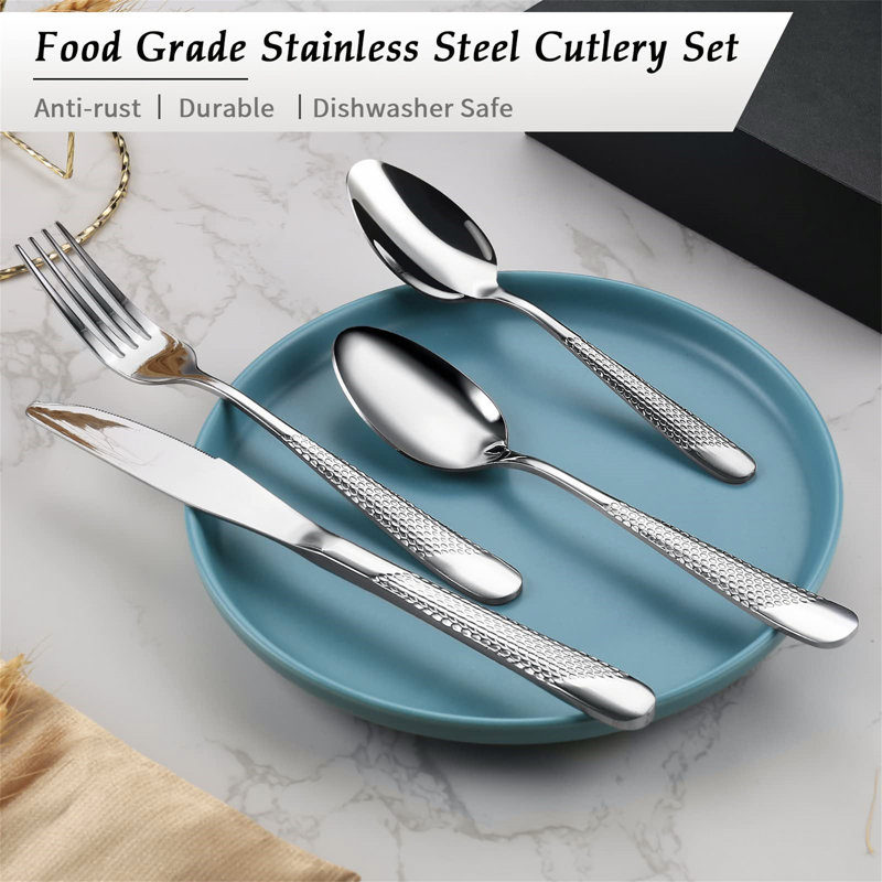 Ebern Designs Melenia 24 Piece Cutlery Set , Service for 6