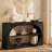 55" Farmhouse Console Table,3-Tier Large Capacity Long Entryway Table Sofa Table with Oval Hollowed Out-924722119