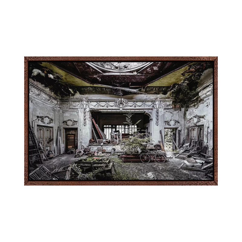Decay and Details in a Derelict Theatre 1 Piece Wall Art on Canvas, 66.04cm H x 101.6cm W x 3.81cm D