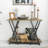 Rustic 2 Tier Wood Console Sofa Table
