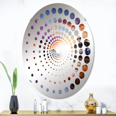 Miroir mural oval