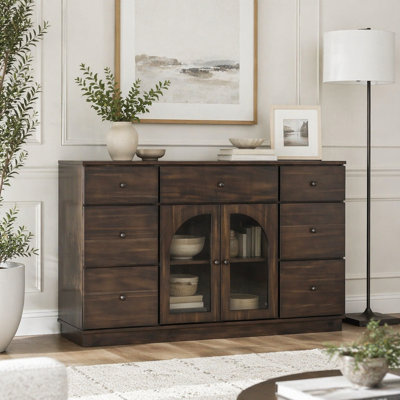 Cabinet with storage for living and dining room entrance