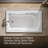 Mariposa 60" x 36" Drop-in Whirlpool-13237111
