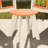 Outdoor Round 18" End Table, White-271292729