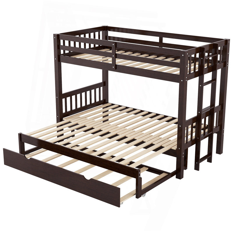 Twin Over Pull-Out Bunk Bed With Trundle