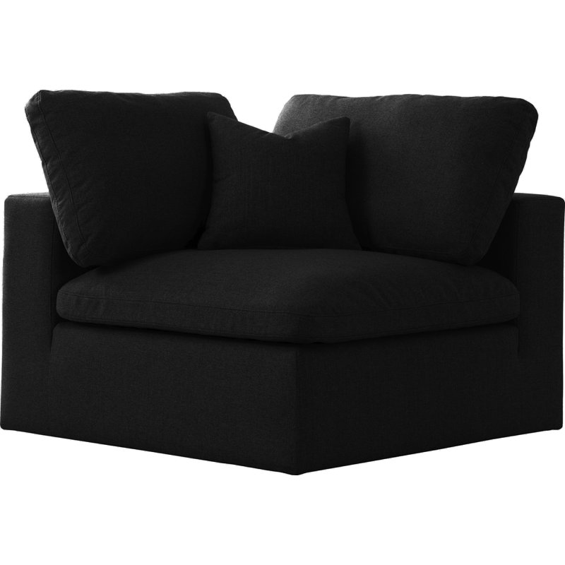 Fauteuil d'appoint Burrows Aiobha, Mélange de lin noir
