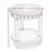 Monaco - Round End Table - Anchor Insert - Blanc Finish
