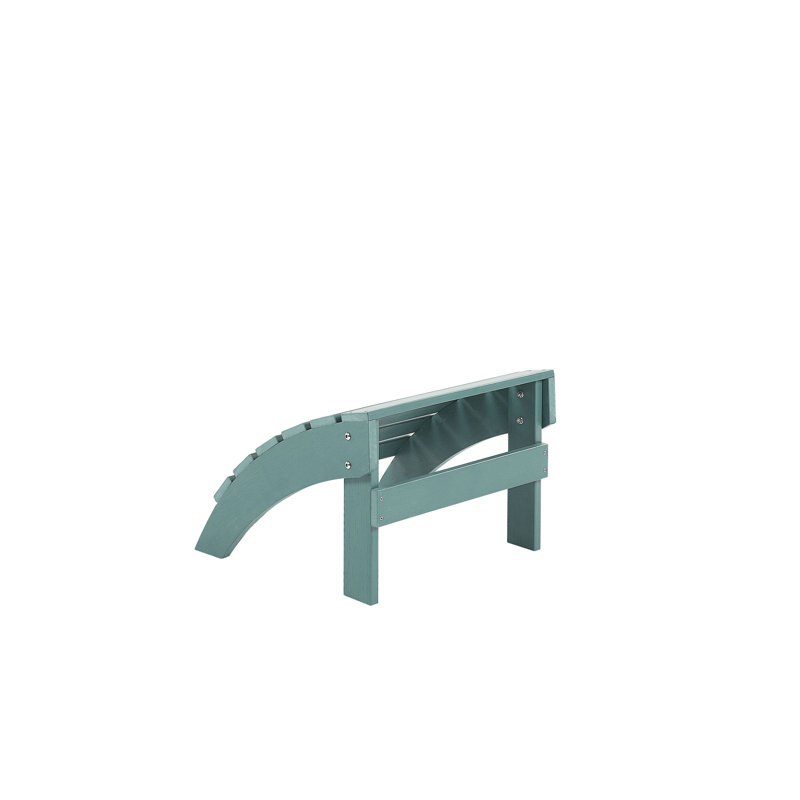 Jaelyn Outdoor Ottoman, Turquoise