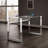 Blin Tempered Glass Steel Writing Desk