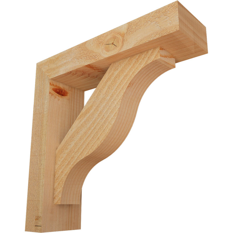 Support Funston Block avec support décalé, 14 po x 14 po, Sapin Douglas de l 4 po (scié brut)