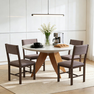 Ensemble de 4 chaises de salle à manger confortables et chaises de cuisine