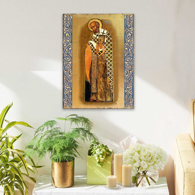 Inspirational Icon Saint Nickolas Painting