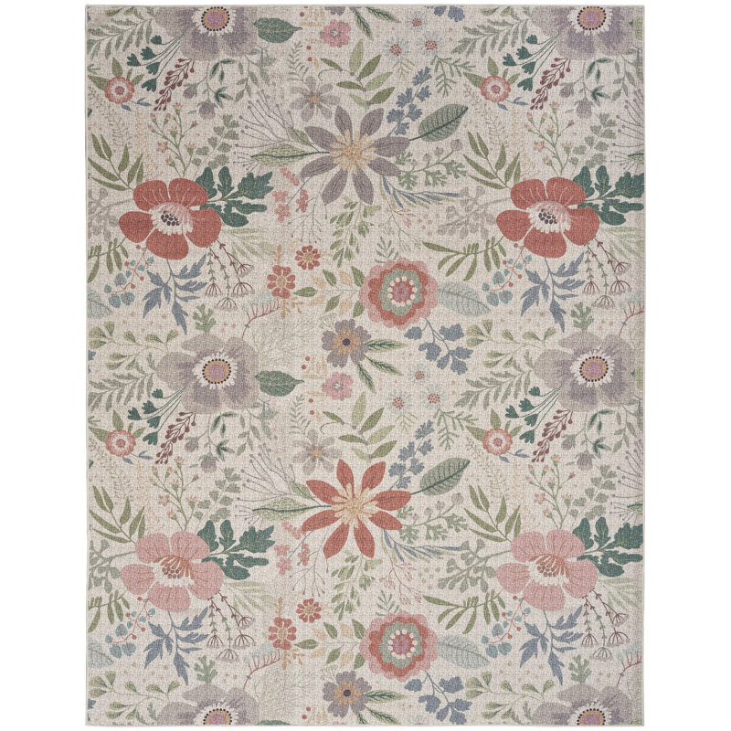 Andromache Rug with Non-Slip Backing, Rectangle 5'2" x 7'