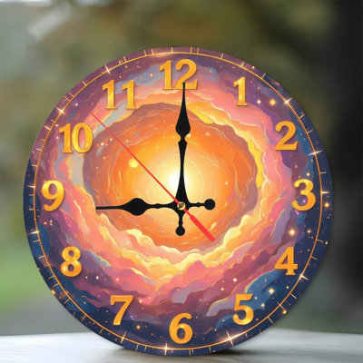 Cosmic Nebula Clock Galaxy Sunrise