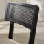 Elnathan Natural Fabric Rattan Back Dining Chairs