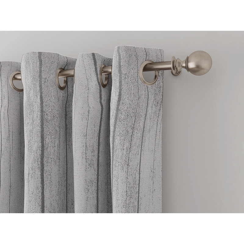 Rideau en polyester, Gris