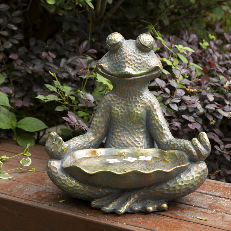 Caleb Frog Magnesium Oxide Garden Statue
