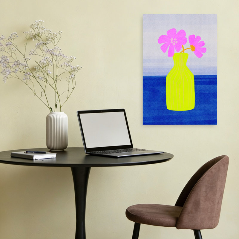 Art floral abstrait vif