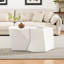 Table basse moderne blanche, conception géométrique, fonctionnelle pour divers articles, aucun assemblage requis, facile à nettoyer et à déplacer, idéal pour les petits espaces,