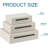 Set Of 3 Modern Shagreen Decorative Storage Boxes With Metal Handles – Faux Leather Stackable Nesting Jewellery Organizer With Velvet Lining