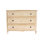 Commode 3 tiroirs en bois massif l 49 po Raw