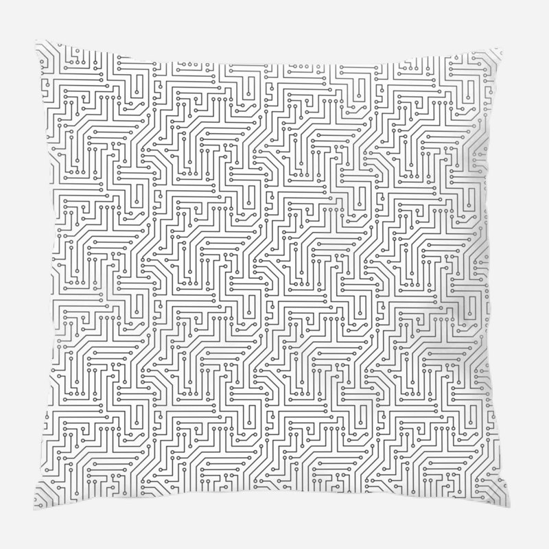 Coussin décoratif computer, Blanc, Intérieur