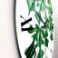 Vintage Green Leaves Plants II - horloge murale traditionnelle-60327177