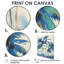 «Blue and Gold Palm Tree Forest In California II» - palmiers et palmiers, art mural-1670095357-1670095346