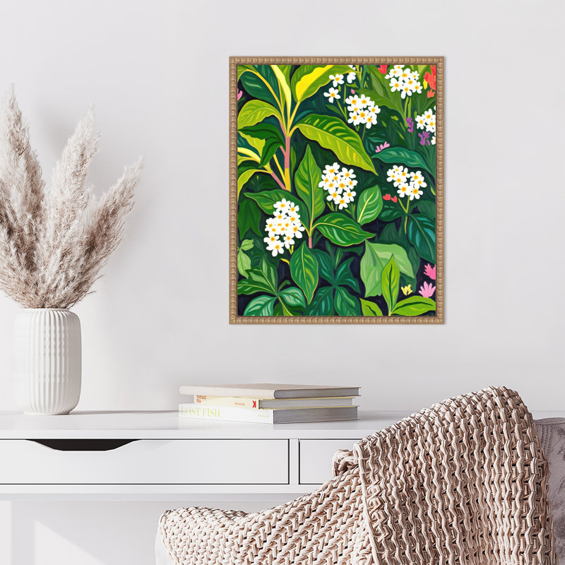«Beneath the Jungle Canopy» par Kinney, reproduction d'art sur toile encadrée, H 20 po x l 16 po