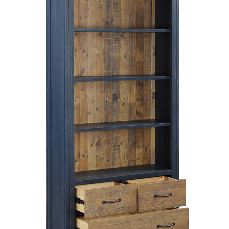 Edwige 180cm H x 90cm W Solid Wood Bookcase