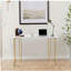 Bureau blanc doré
