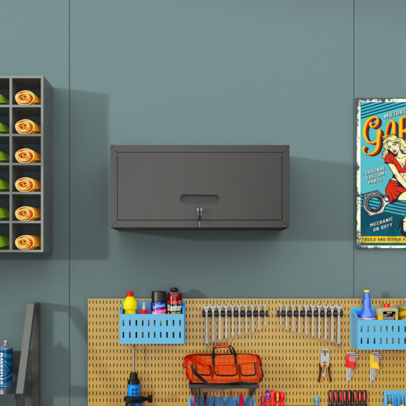 Armoire de rangement pour outils en métal robuste