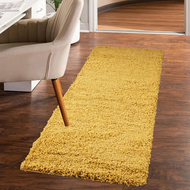 Machine Braided Area Rug, Ochre, Rectangle 120 x 170 cm